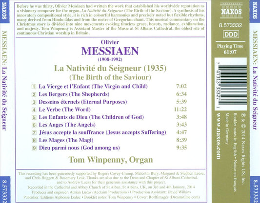 Messiaen: La Nativité du Seigneur (The Birth of the Saviour) cover art