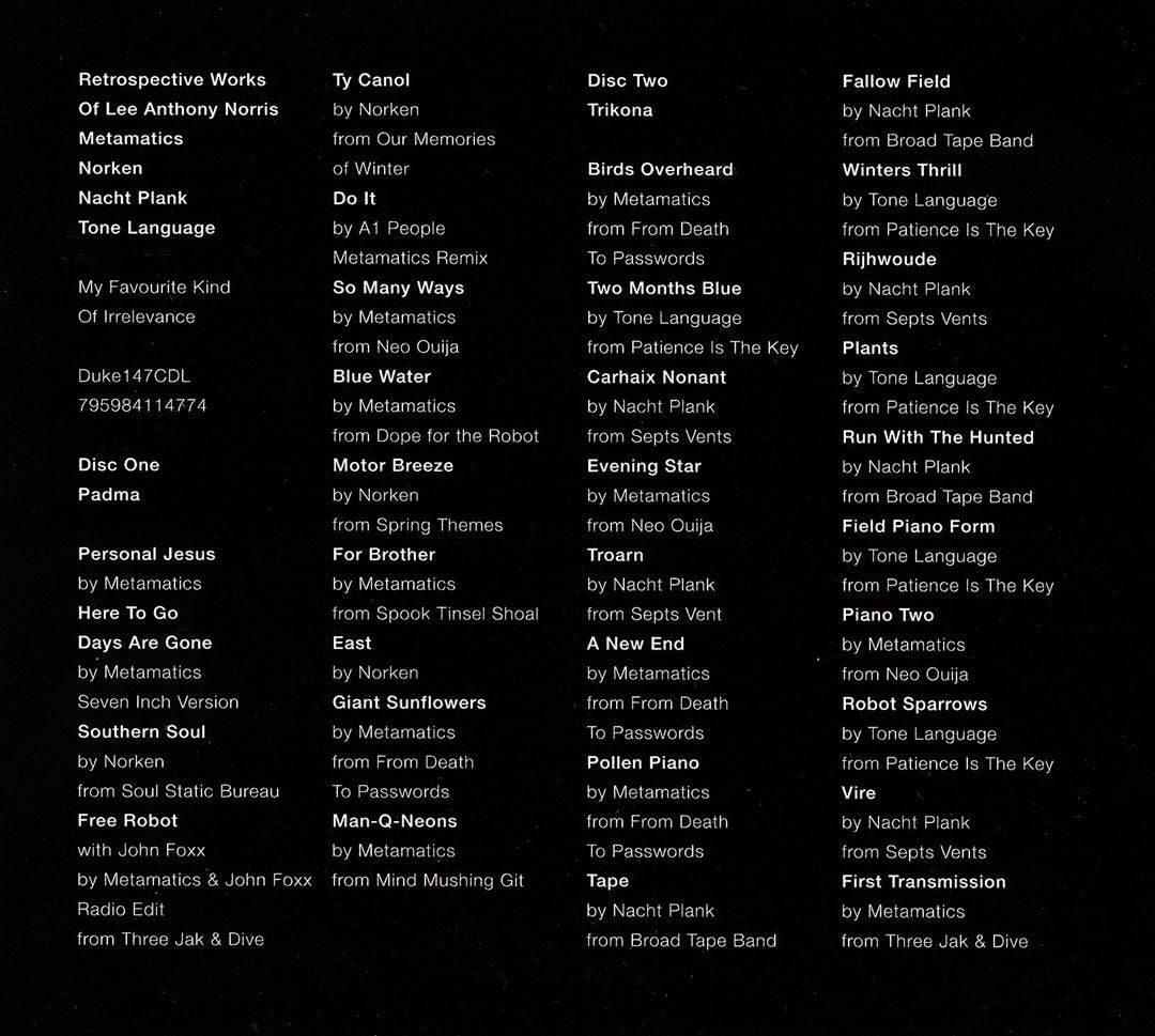 My Favourite Kind of Irrelevance: Best of Metamatics [Limited 2CD] cover art