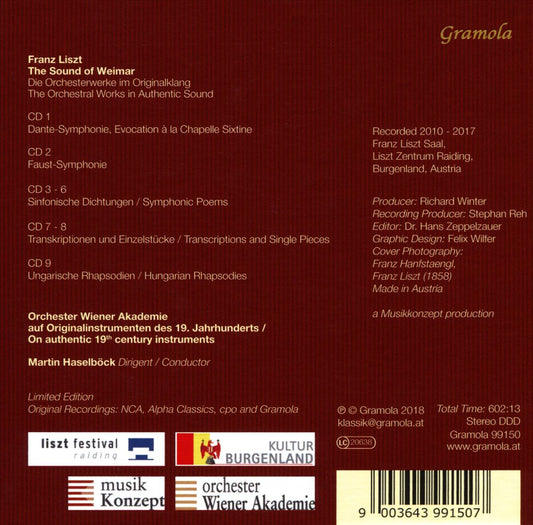 Sound of Weimar: Franz Liszt - Die Orchesterwerke im Originalklang cover art