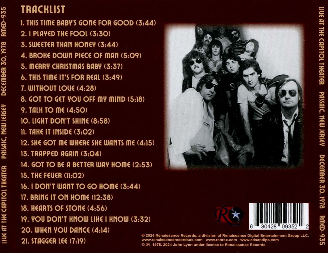 Live at the Capitol Theater, December 30, 1978  cover art