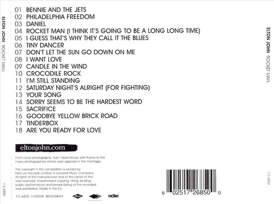Rocket Man: The Definitive Hits cover art