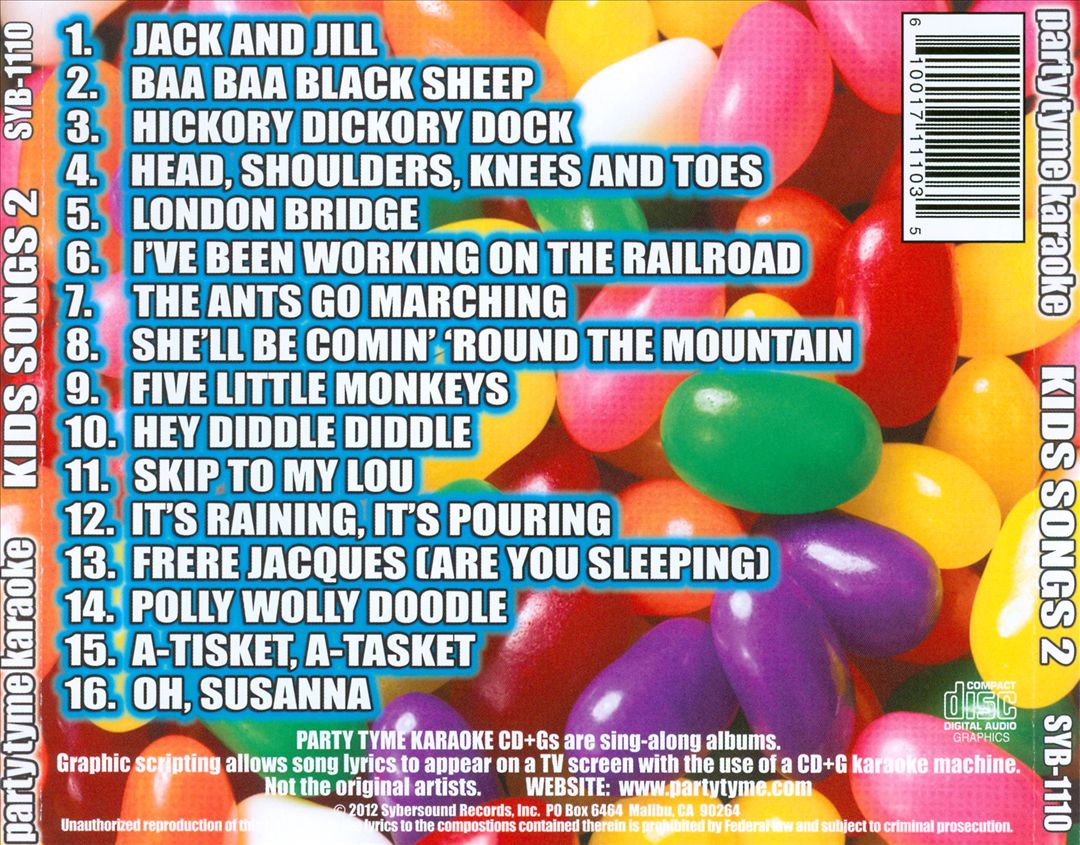Party Tyme Karaoke: Kids Songs, Vol. 2 cover art