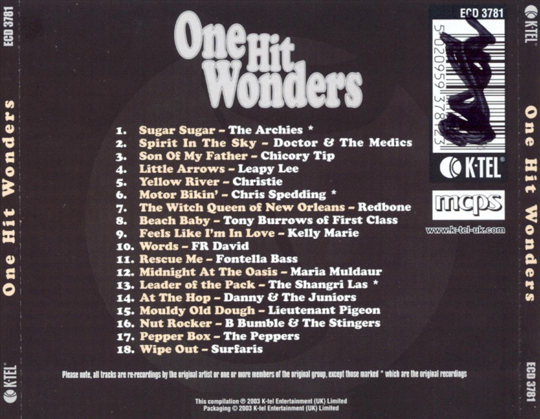 One Hit Wonders [K-Tel UK] cover art