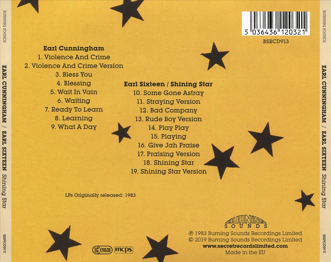 Earl Cunningham/Shining Star cover art