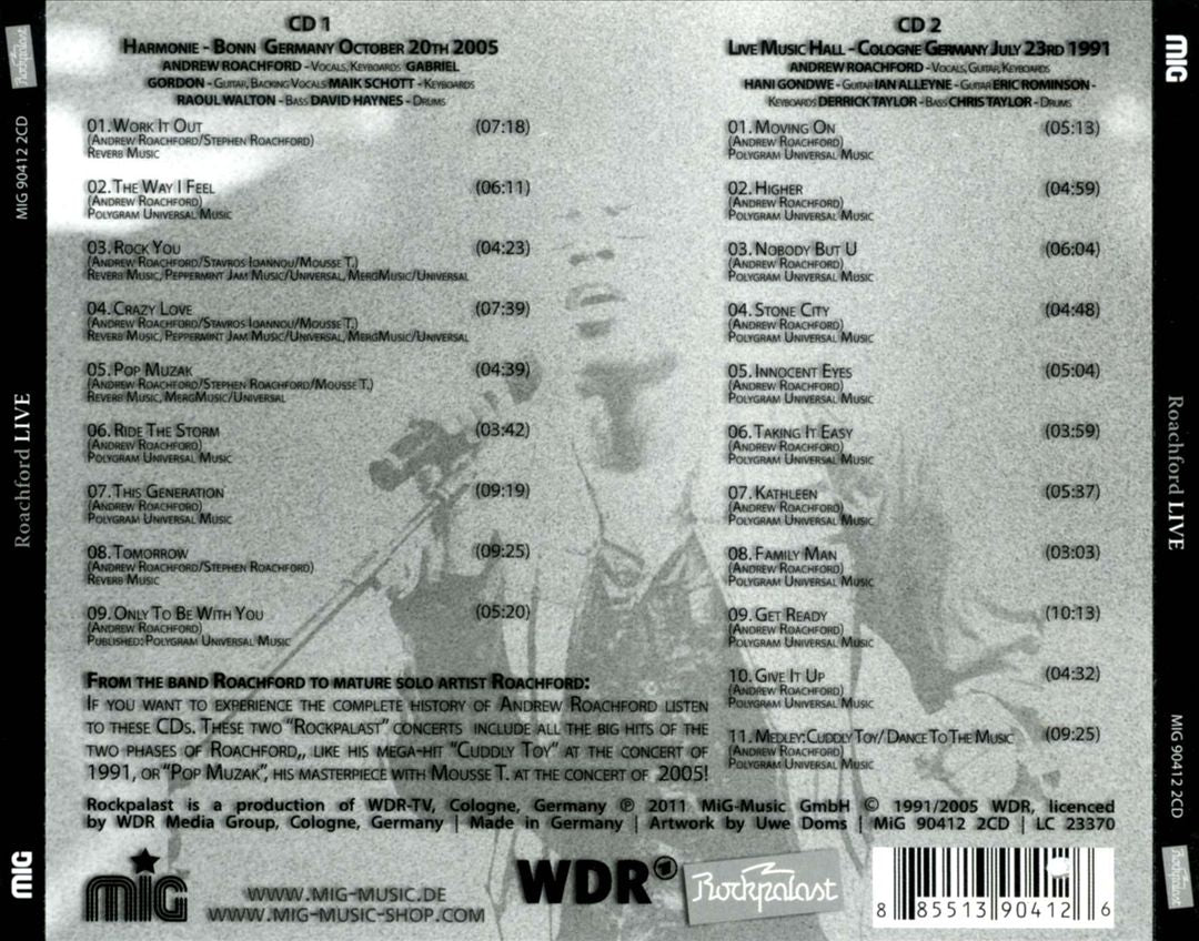 Live at Rockpalast 1991 and 2005 cover art
