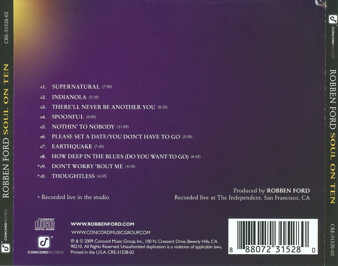 Soul on Ten cover art