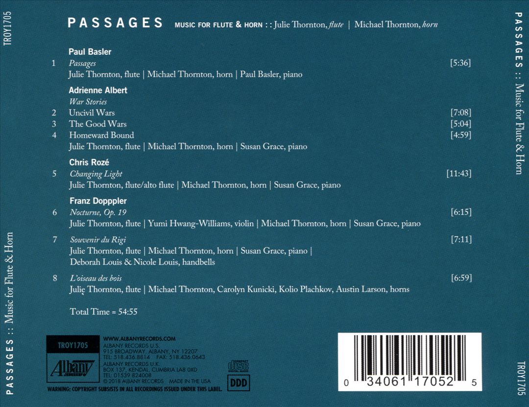 Passages: Music for Flute & Horn cover art