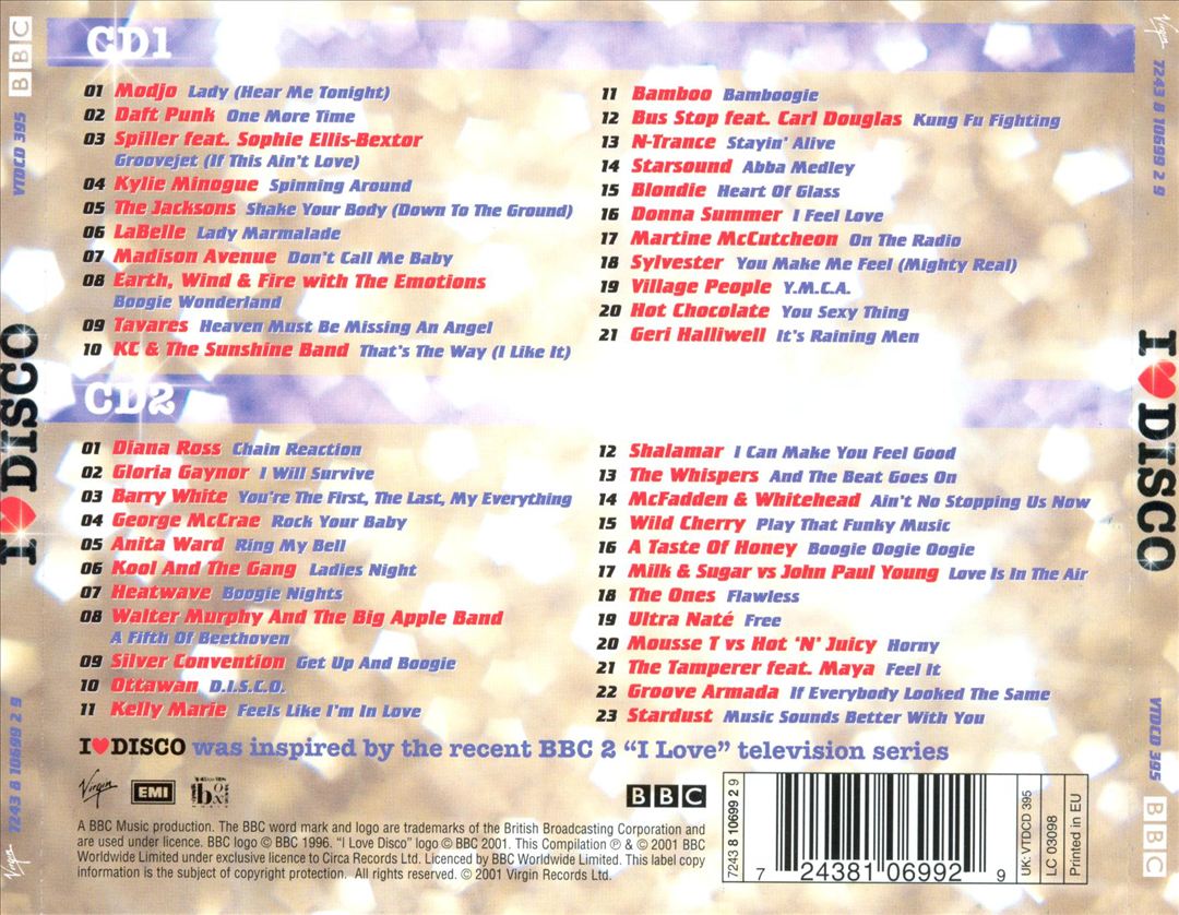 I Love Disco [EMI] cover art