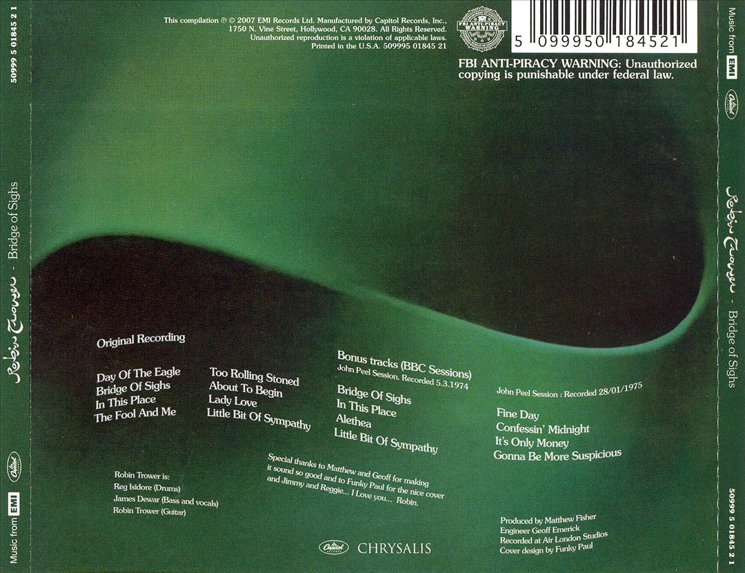 Bridge of Sighs [2007 Bonus Tracks] cover art