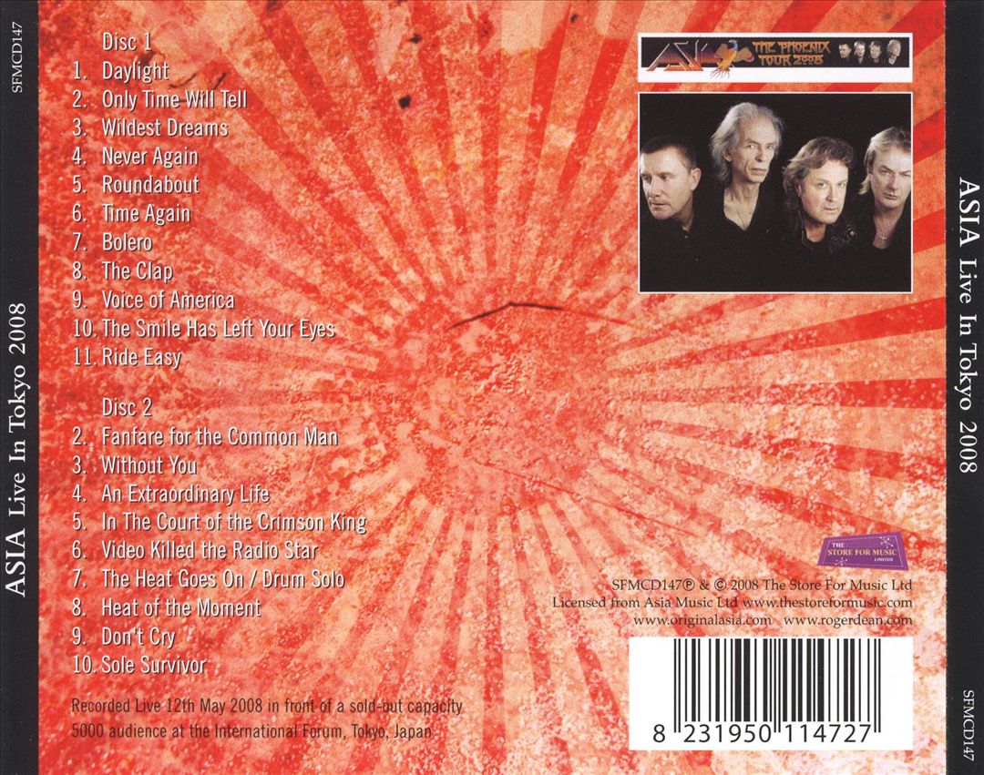 Live in Tokyo Japan 12th May 2008 cover art
