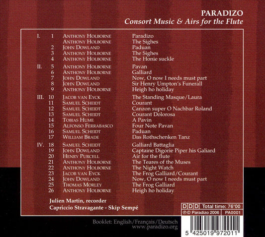 Consort Music & Airs for the Flute cover art