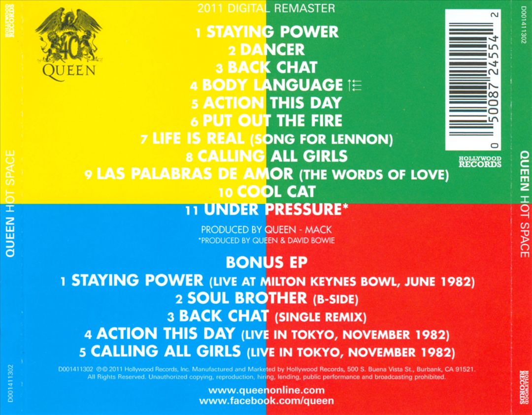 Hot Space cover art