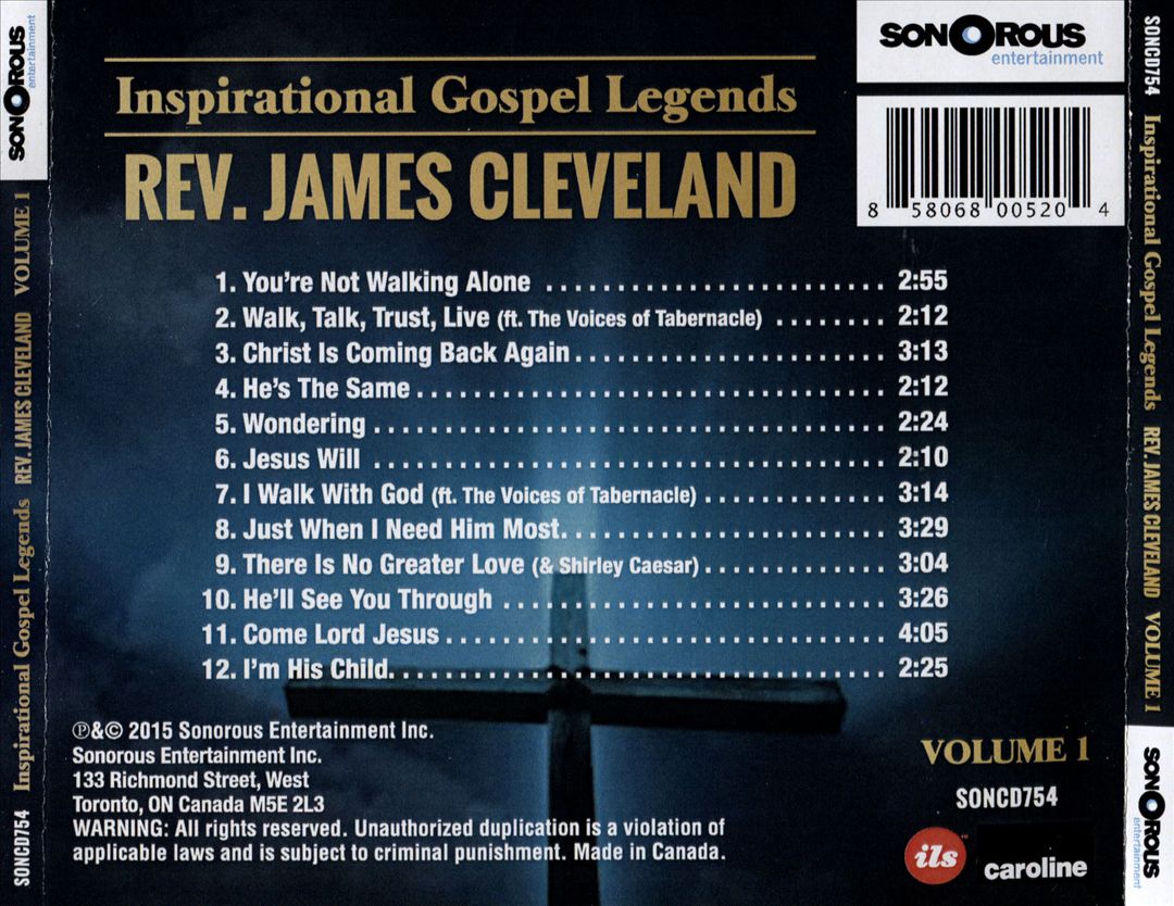 Inspirational Gospel Legends, Vol. 1 cover art