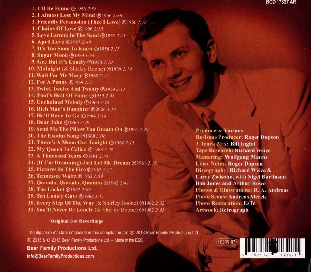 Ballads of Pat Boone cover art