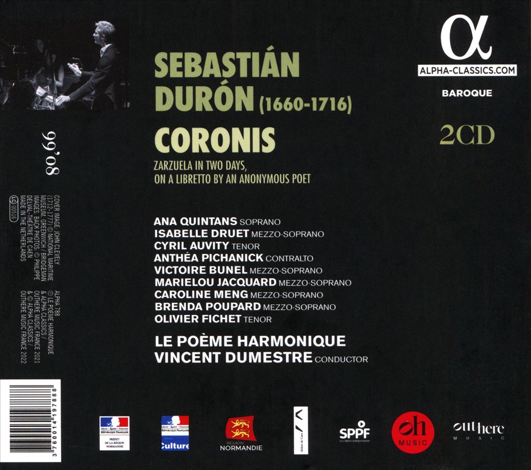 Sebastián Durón: Coronis cover art