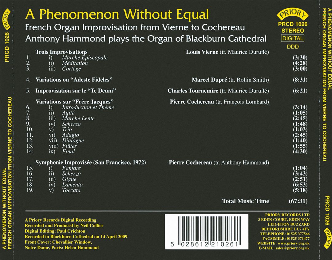 Phenomenon Without Equal cover art