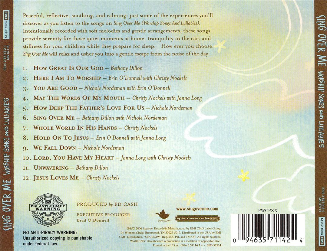 Sing Over Me: Worship Songs and Lullabies cover art