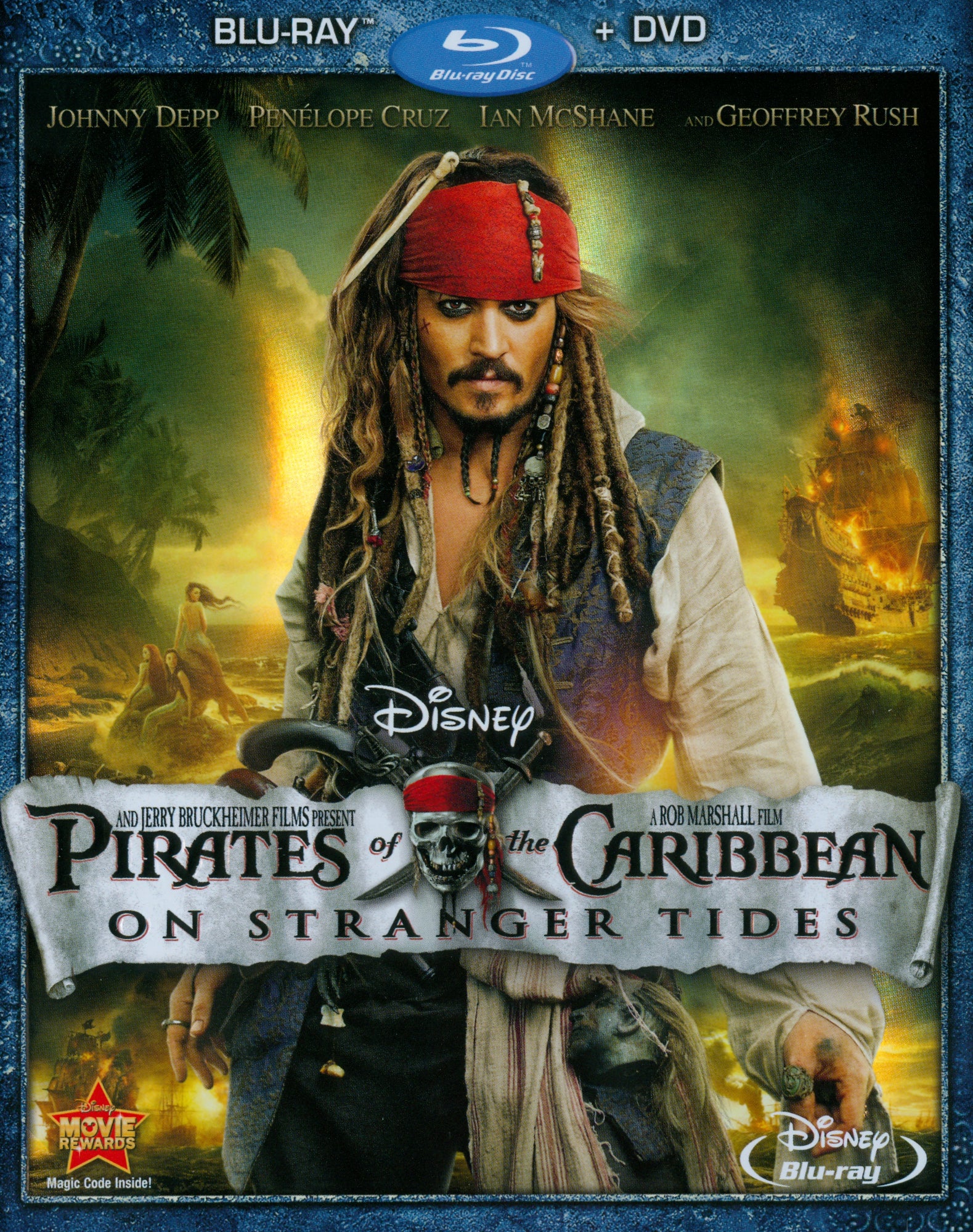 Pirates of the Caribbean: On Stranger Tides [2 Discs] [Blu-ray/DVD] cover art