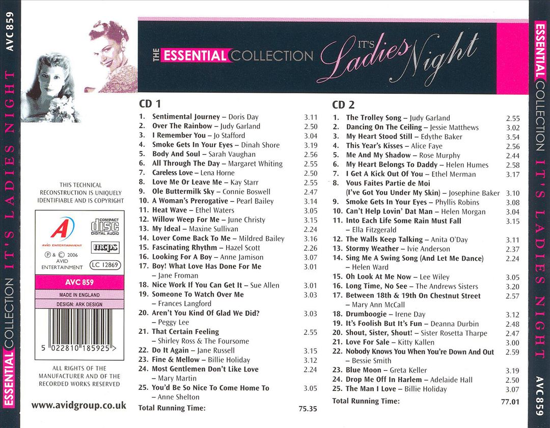 The Essential Collection: It's Ladies Night cover art