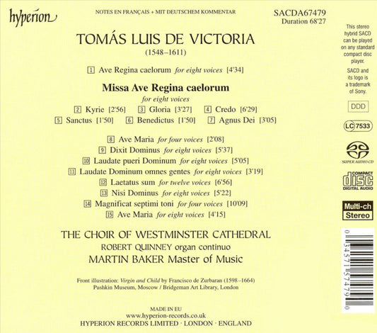 Victoria: Ave Regina caelorum and Other Marian Music cover art