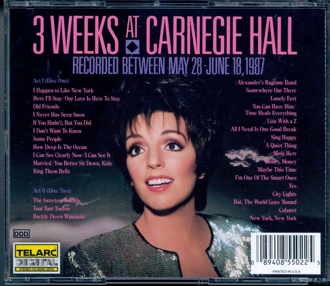 Liza Minnelli at Carnegie Hall (The Complete Concert) cover art