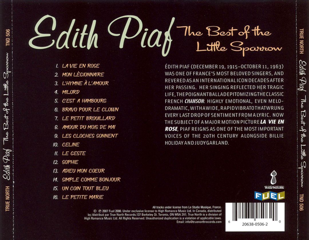 The Best of the Little Sparrow [True North] cover art