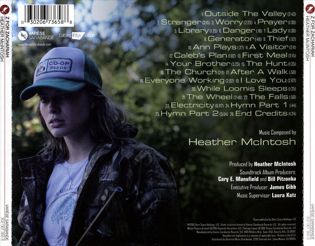 Z for Zachariah [Original Score] cover art