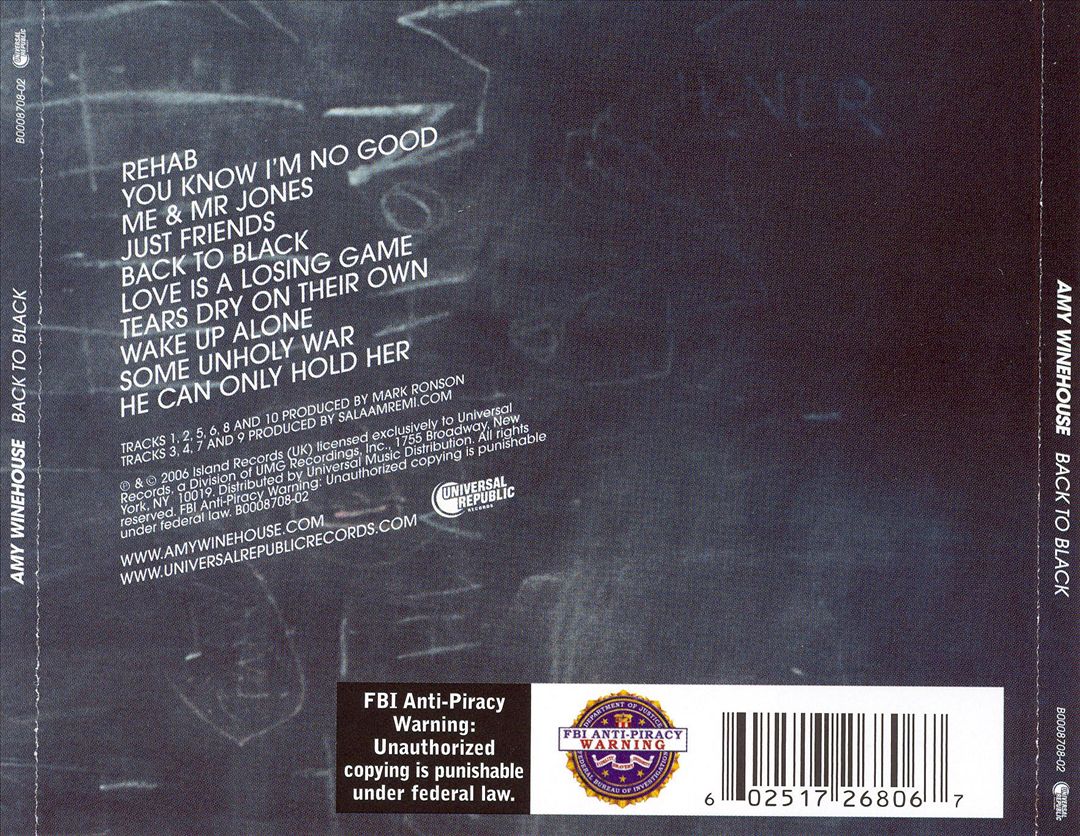 Back to Black cover art