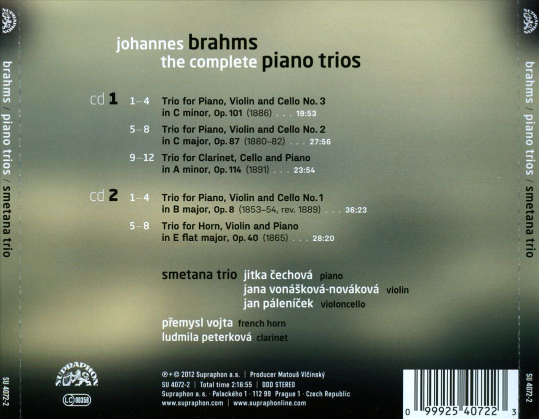 Brahms: The Complete Piano Trios cover art