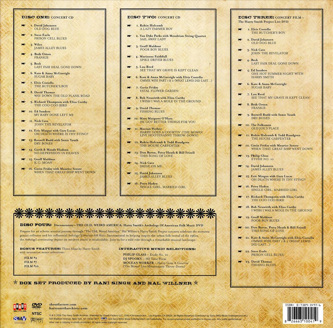 Harry Smith Project: Anthology of American Folk Music Revisited cover art