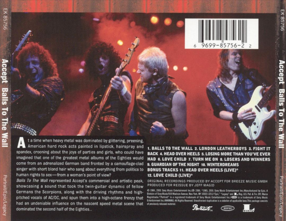 Balls to the Wall [Bonus Tracks] cover art