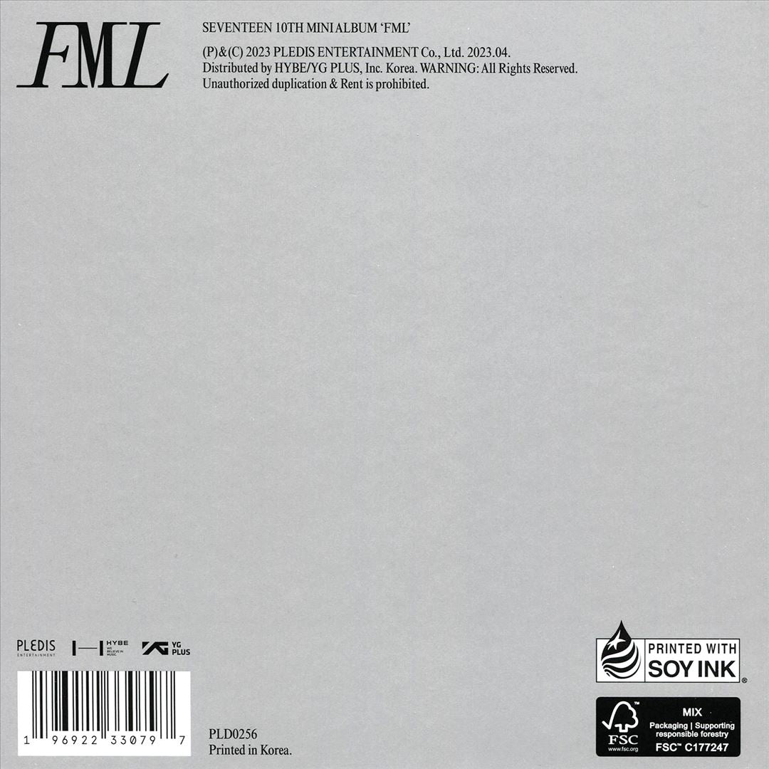 SEVENTEEN 10th Mini Album 'FML' [Fight for My Life] cover art