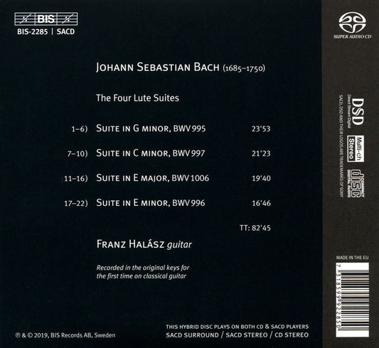 J.S. Bach: The Lute Suites cover art