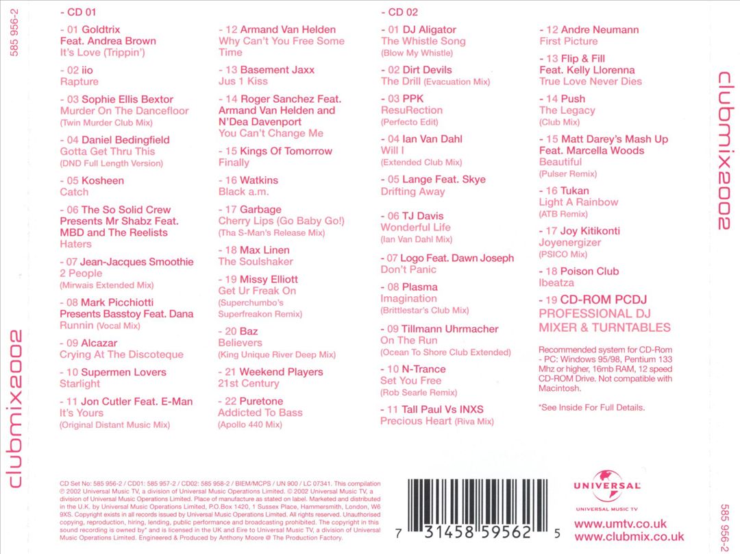 Club Mix 2002 cover art