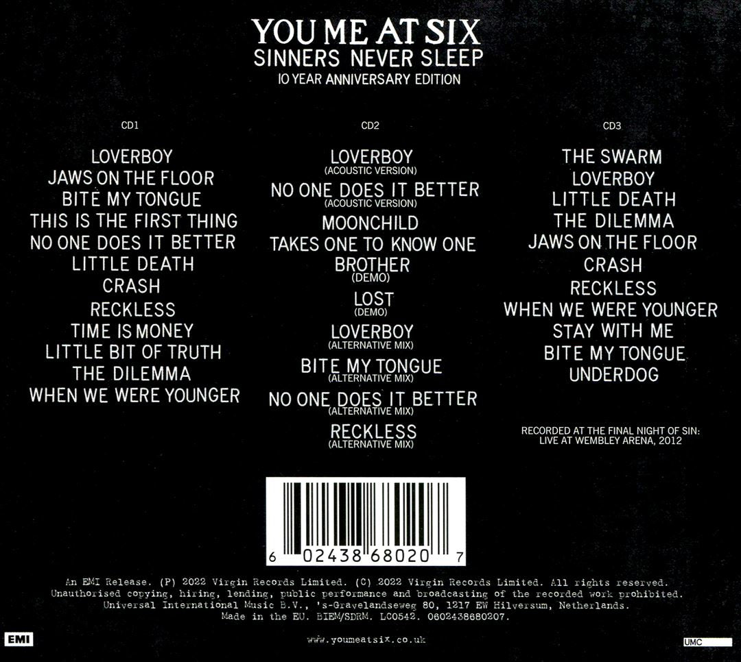 Sinners Never Sleep [10th Anniversary Edition] cover art