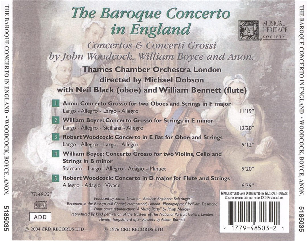 Baroque Concerto in England cover art