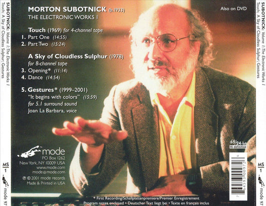 Electronic Works, Vol. 1: Touch - A Sky of Cloudless Sulphur/Gestures cover art