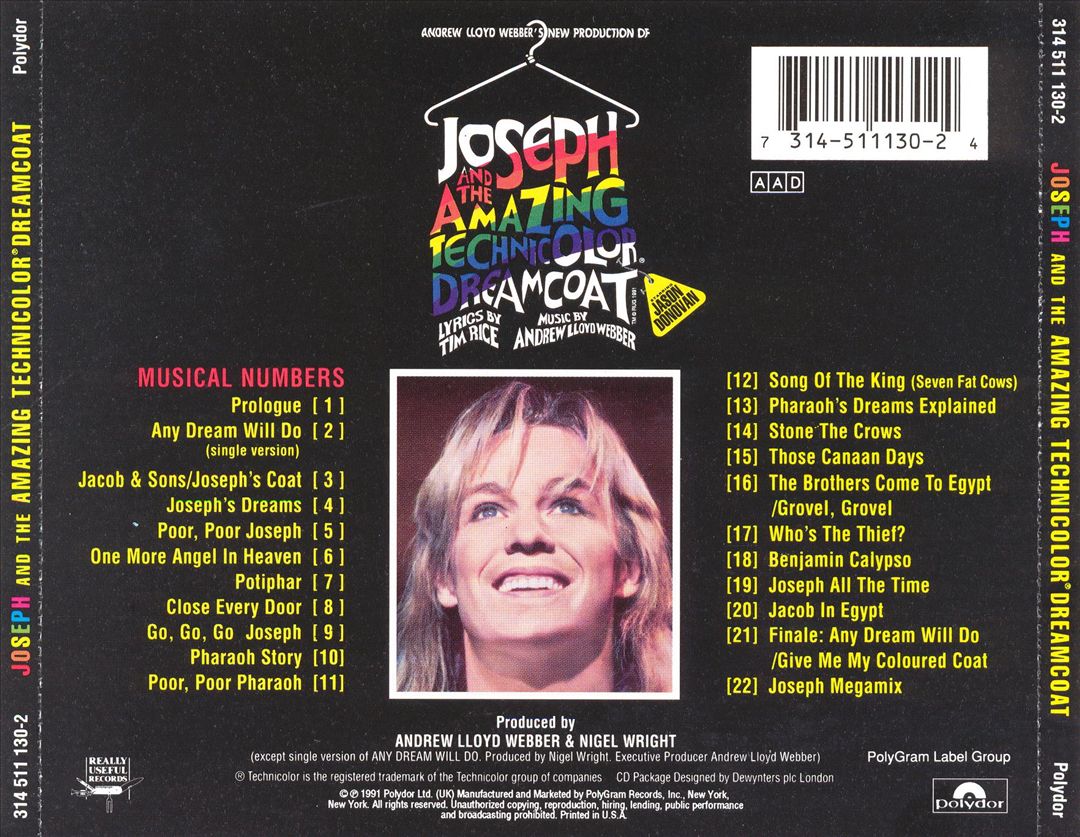 Joseph and the Amazing Technicolor Dreamcoat [Polydor] cover art
