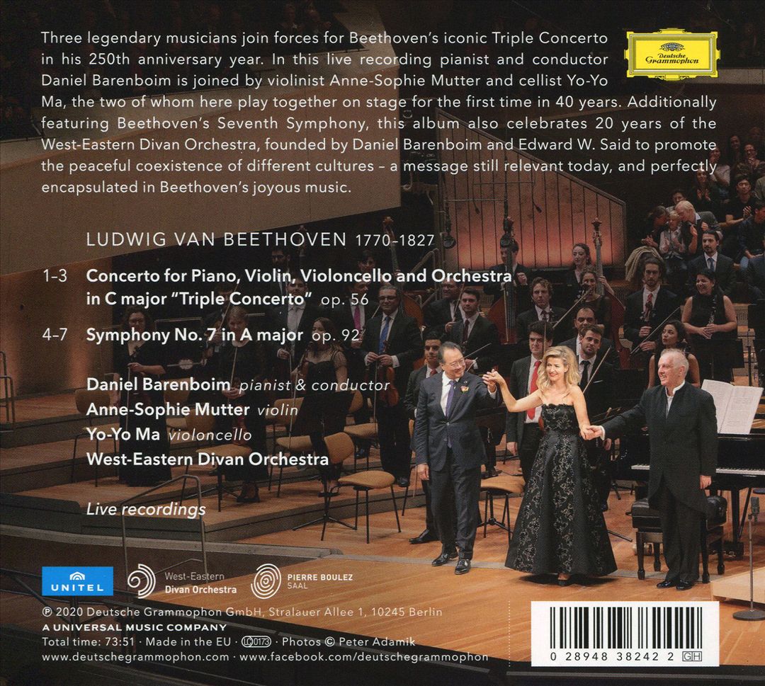 Beethoven: Triple Concerto; Symphony No. 7 cover art