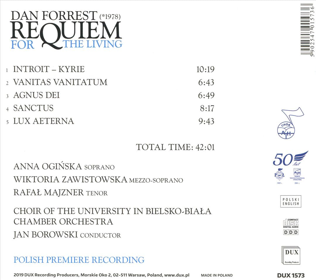 Dan Forrest: Requiem for the Living cover art