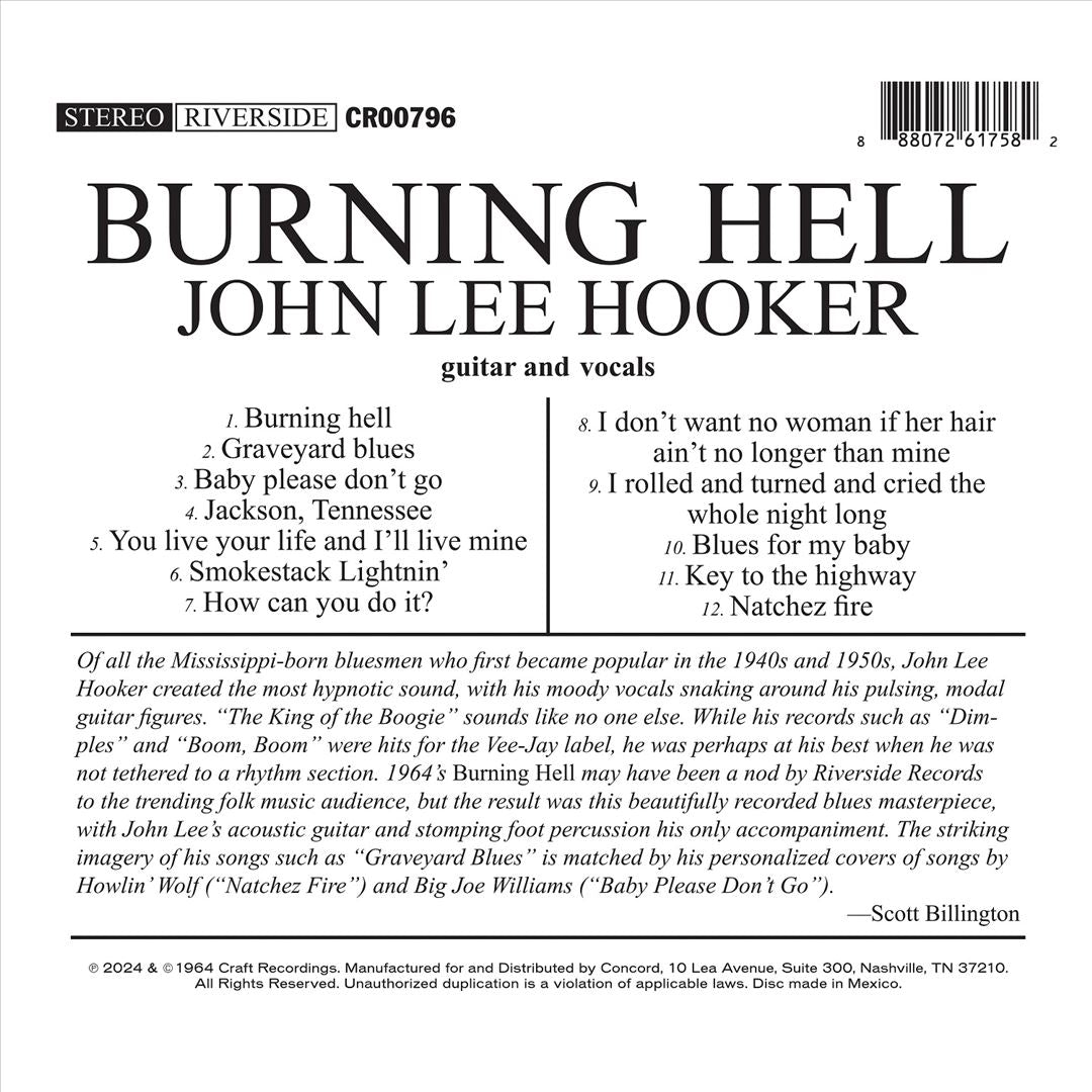 Burning Hell [Bluesville Acoustic Sounds Series] cover art