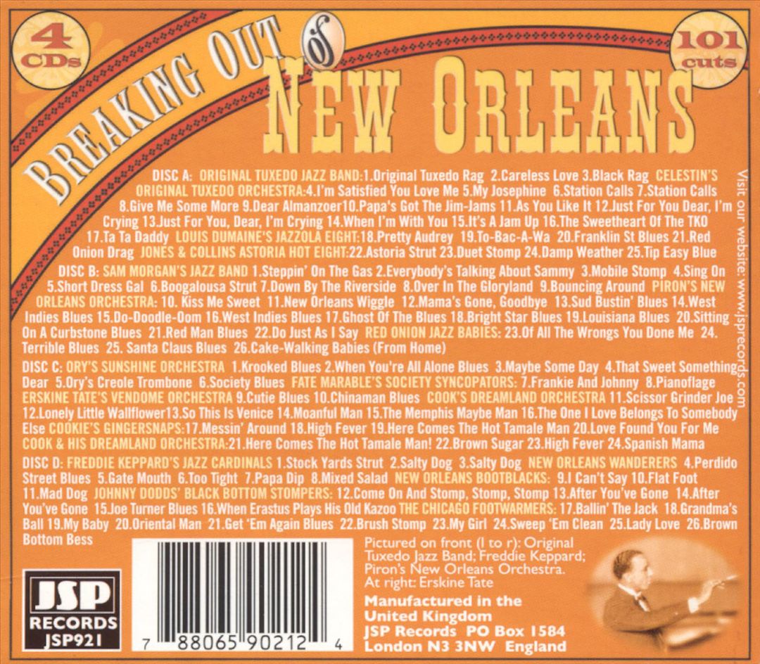 Breaking Out of New Orleans 1922-1929 cover art