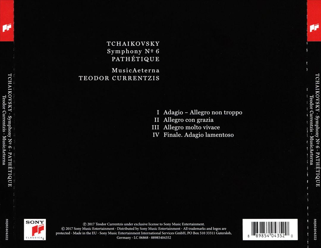 Tchaikovsky: Symphony No. 6 Pathétique cover art