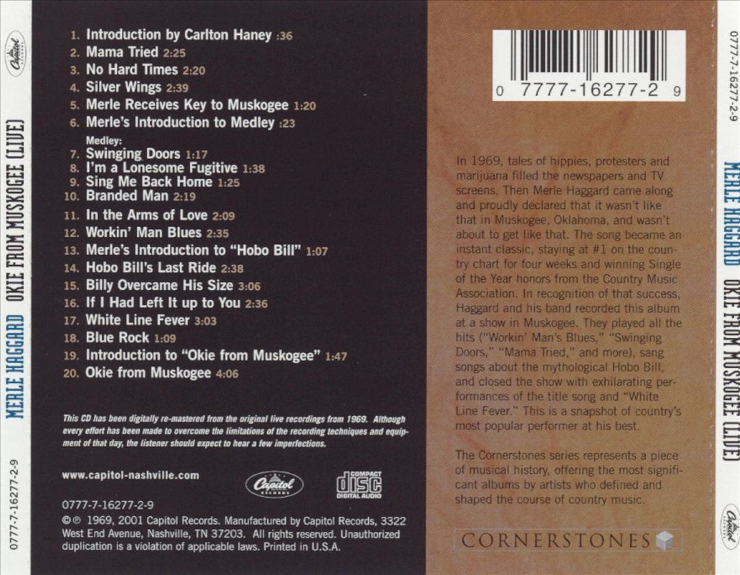 Okie from Muskogee cover art