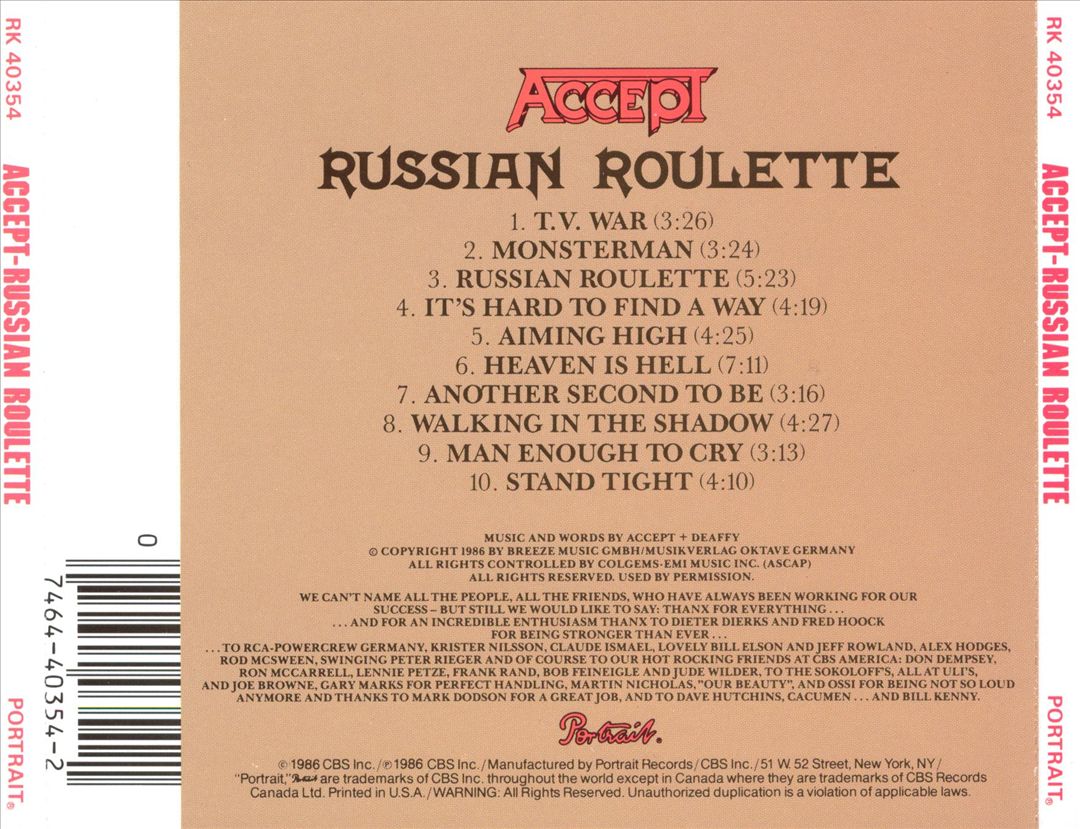 Russian Roulette cover art