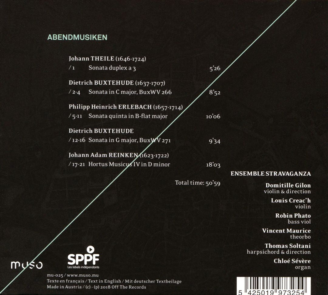 Abendmusiken: Buxtehude, Erlebach, Reinken, Theile cover art