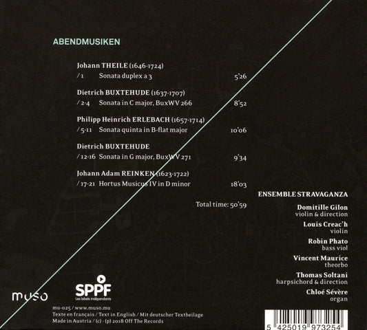Abendmusiken: Buxtehude, Erlebach, Reinken, Theile cover art