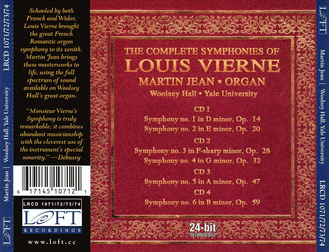 Complete Symphonies of Louis Vierne cover art