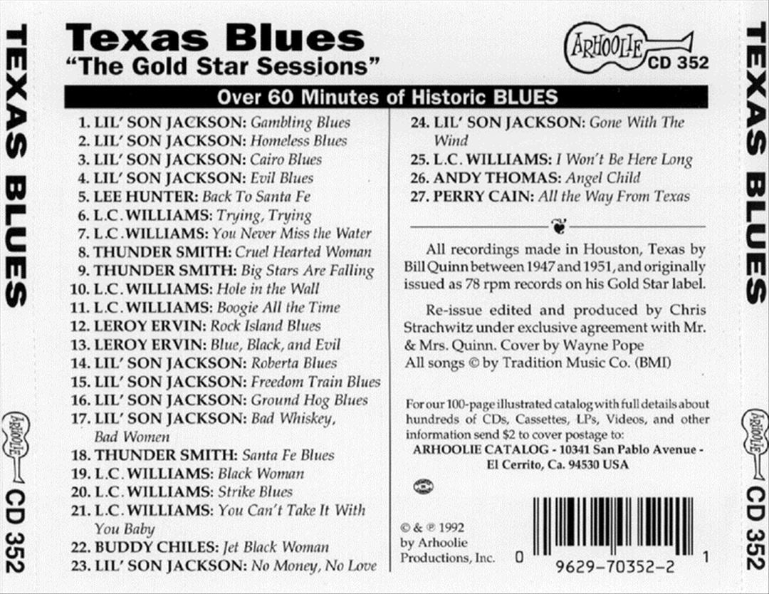 Texas Blues [Arhoolie] cover art