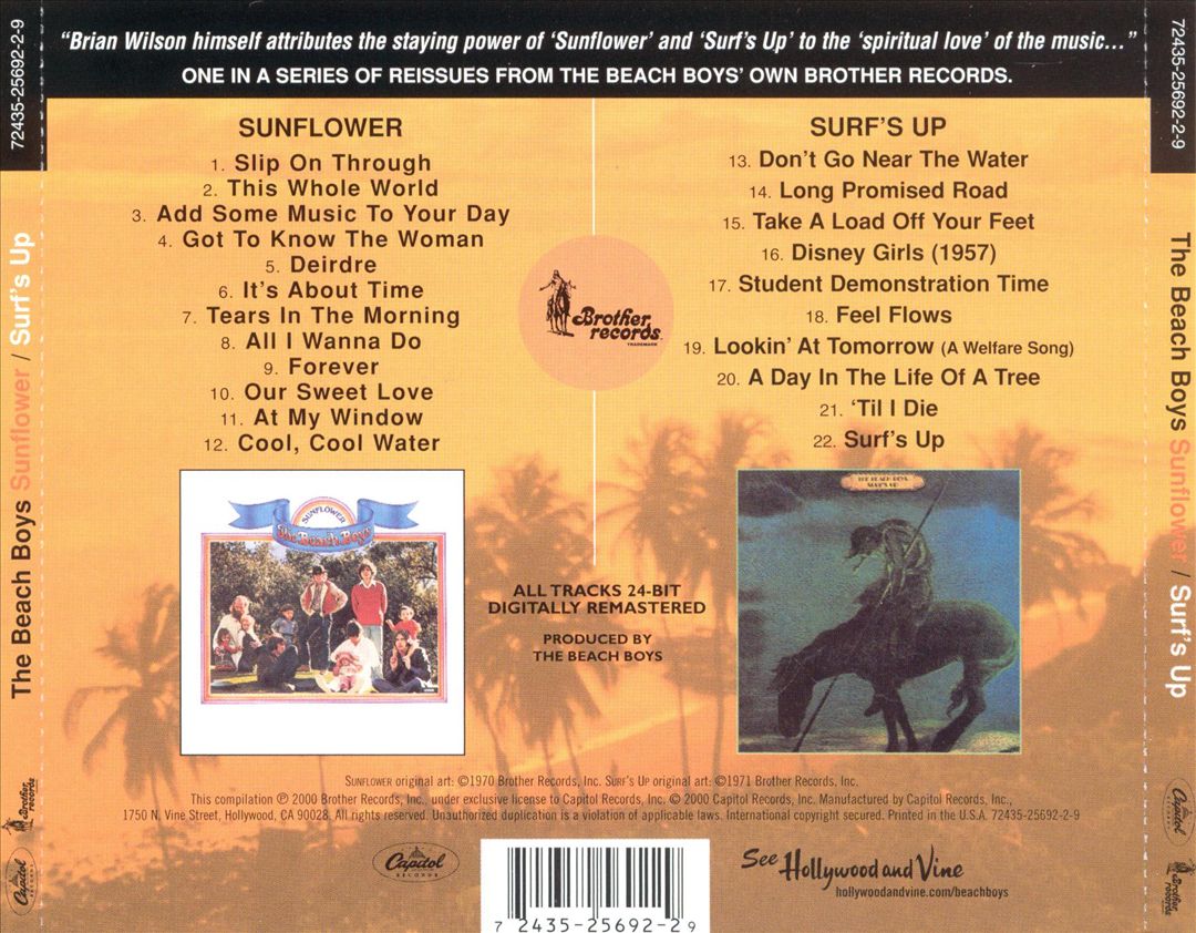 Sunflower/Surf's Up cover art
